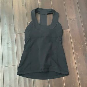 Black Lululemon Racerback Yoga Tank Top-Size 6